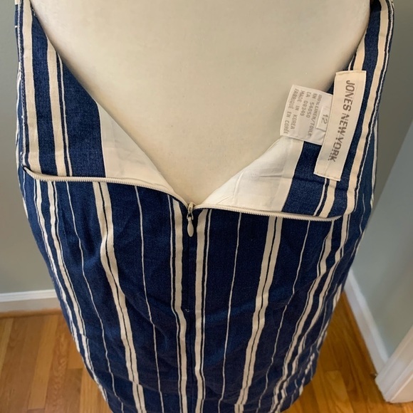 Jones New York Vintage linen pencil skirt, size 12 - Picture 3 of 5